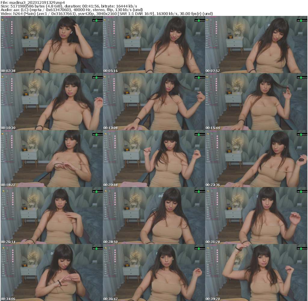 Preview thumb from madina3 on 2023-12-19 @ bongacams