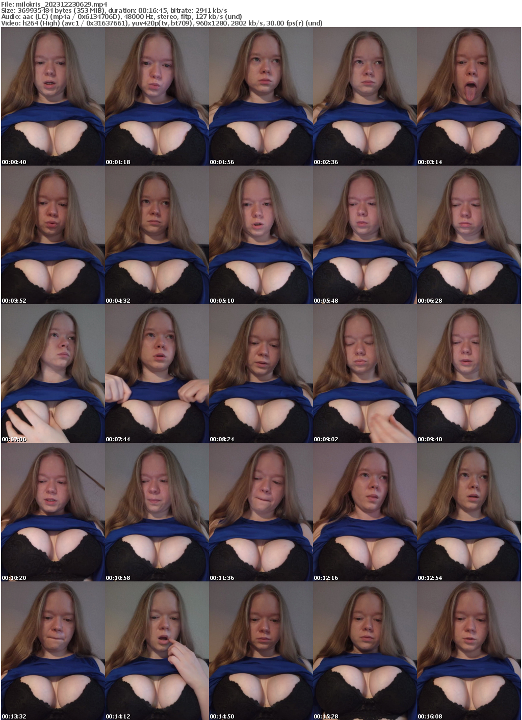 Preview thumb from milokris on 2023-12-23 @ bongacams