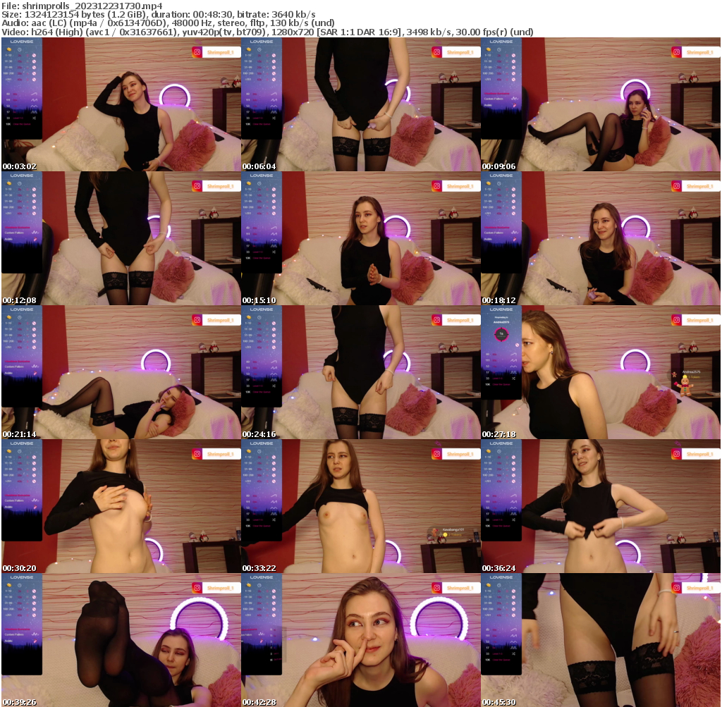 Preview thumb from shrimprolls on 2023-12-23 @ bongacams