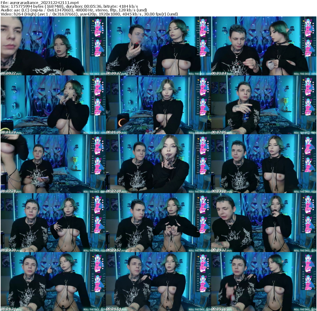 Preview thumb from auroraradiance on 2023-12-24 @ bongacams