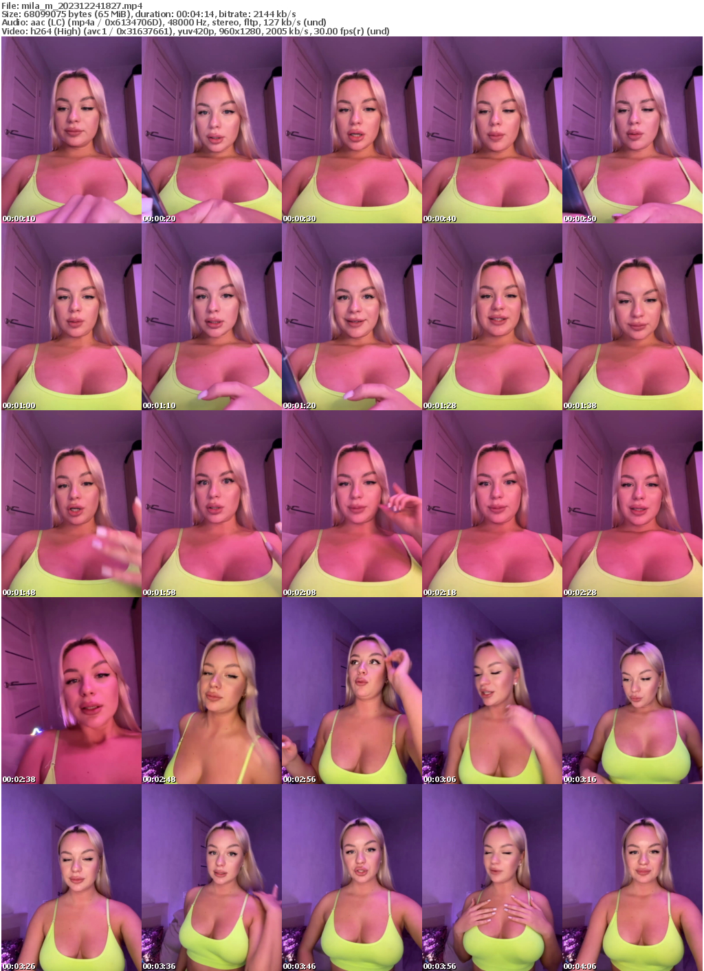 Preview thumb from mila_m on 2023-12-24 @ bongacams