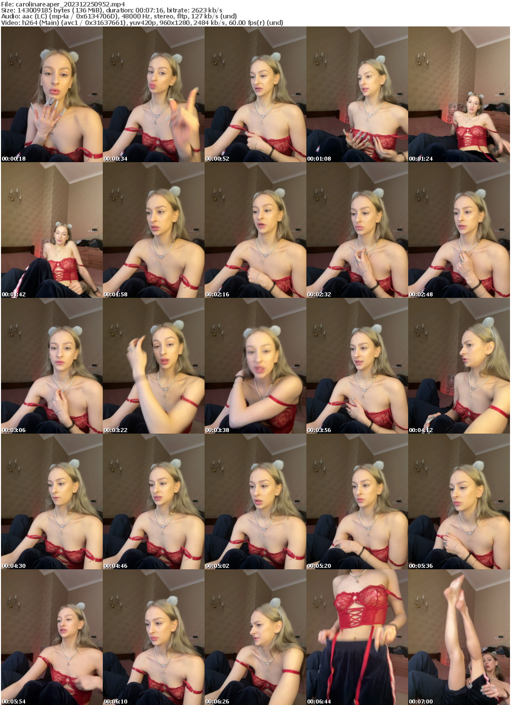 Preview thumb from carolinareaper on 2023-12-25 @ bongacams