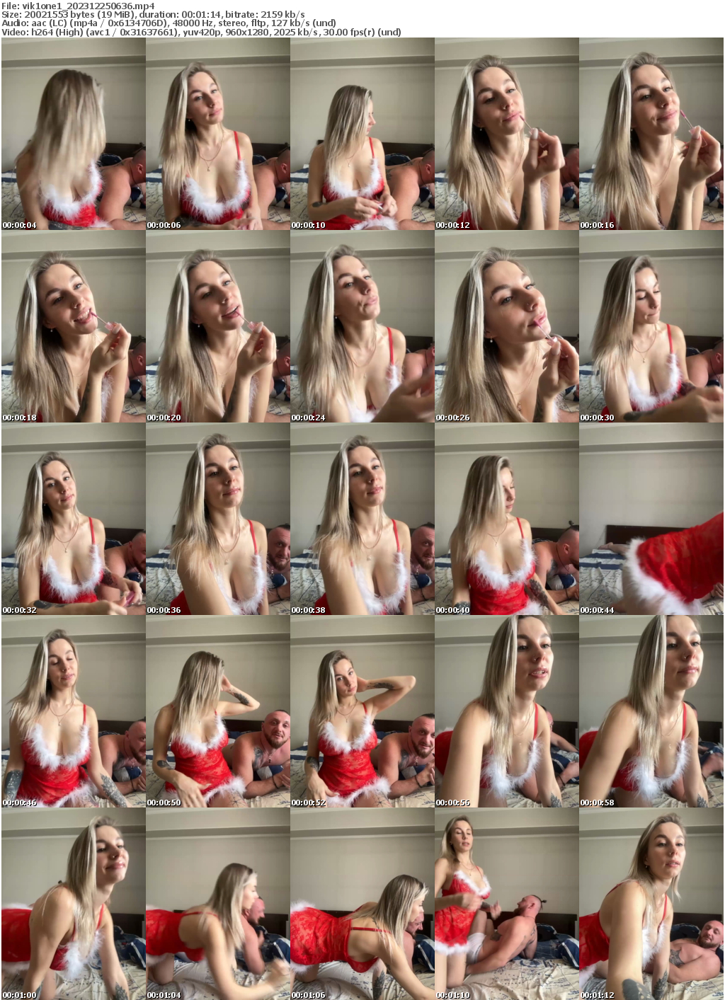 Preview thumb from vik1one1 on 2023-12-25 @ bongacams