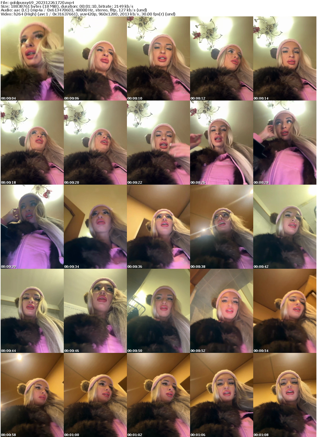 Preview thumb from goldpussy69 on 2023-12-26 @ bongacams