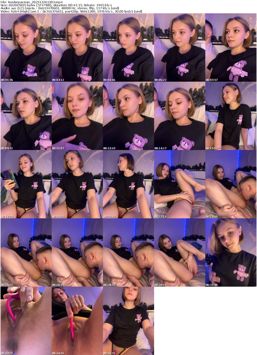 Preview thumb from tenderpassion on 2023-12-26 @ bongacams