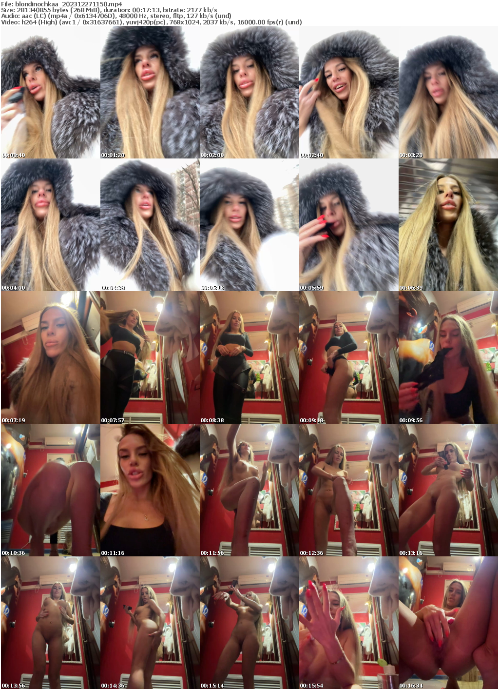 Preview thumb from blondinochkaa on 2023-12-27 @ bongacams