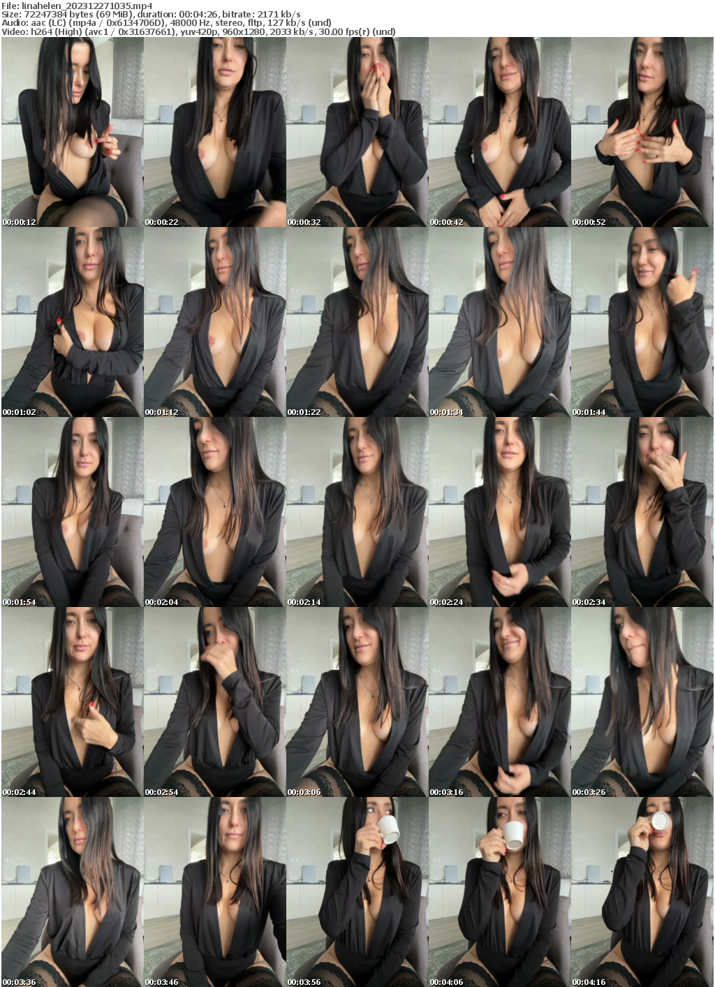 Preview thumb from linahelen on 2023-12-27 @ bongacams