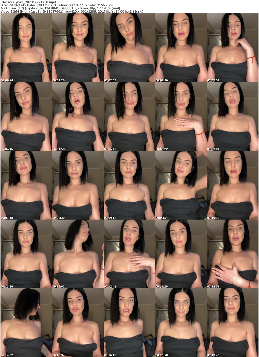 Preview thumb from roselynax on 2023-12-27 @ bongacams