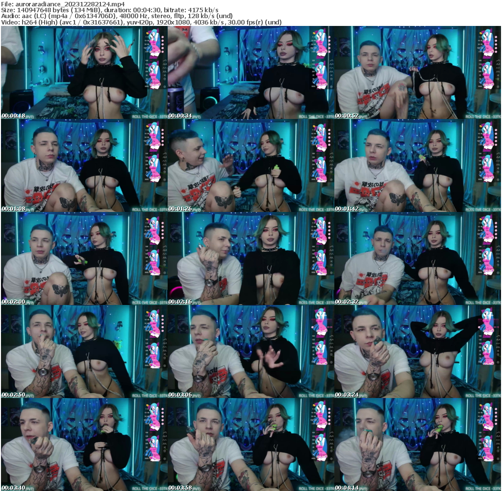 Preview thumb from auroraradiance on 2023-12-28 @ bongacams