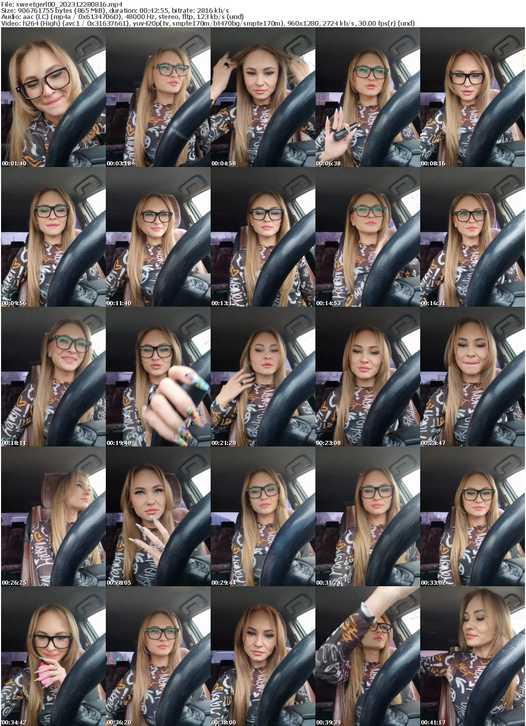 Preview thumb from sweetgerl00 on 2023-12-28 @ bongacams