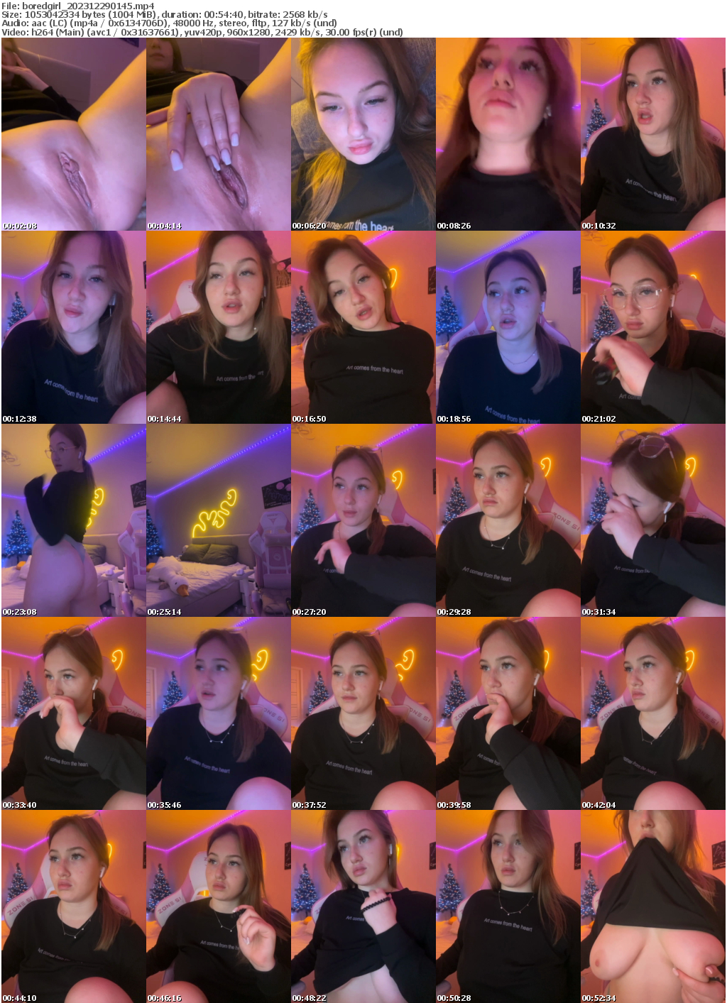 Preview thumb from boredgirl on 2023-12-29 @ bongacams