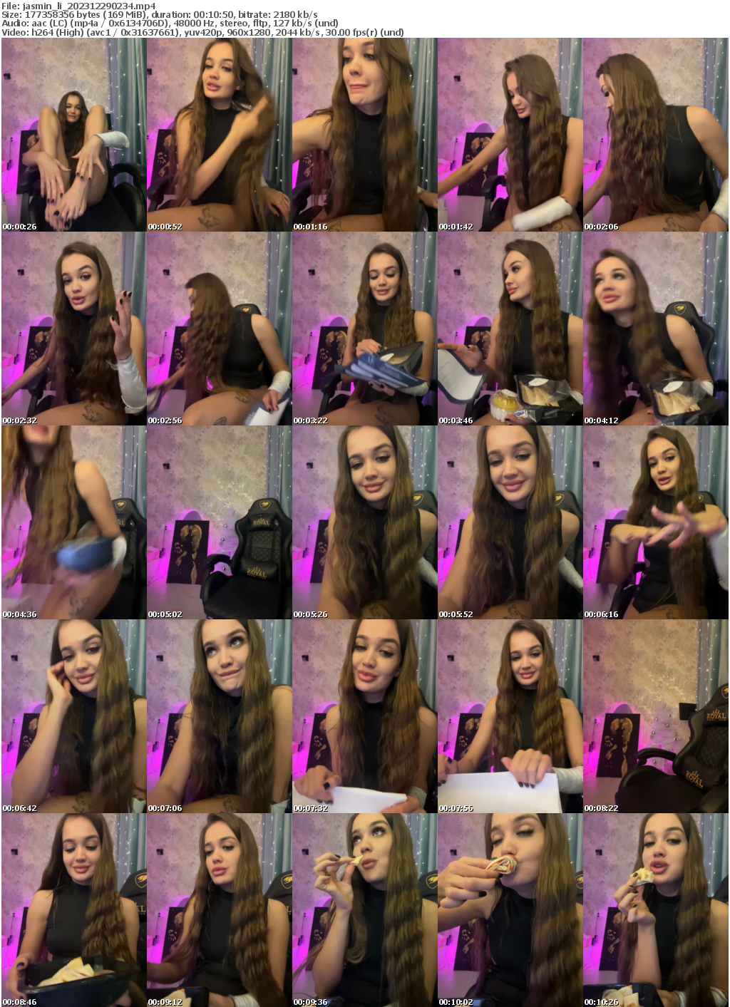 Preview thumb from jasmin_li on 2023-12-29 @ bongacams