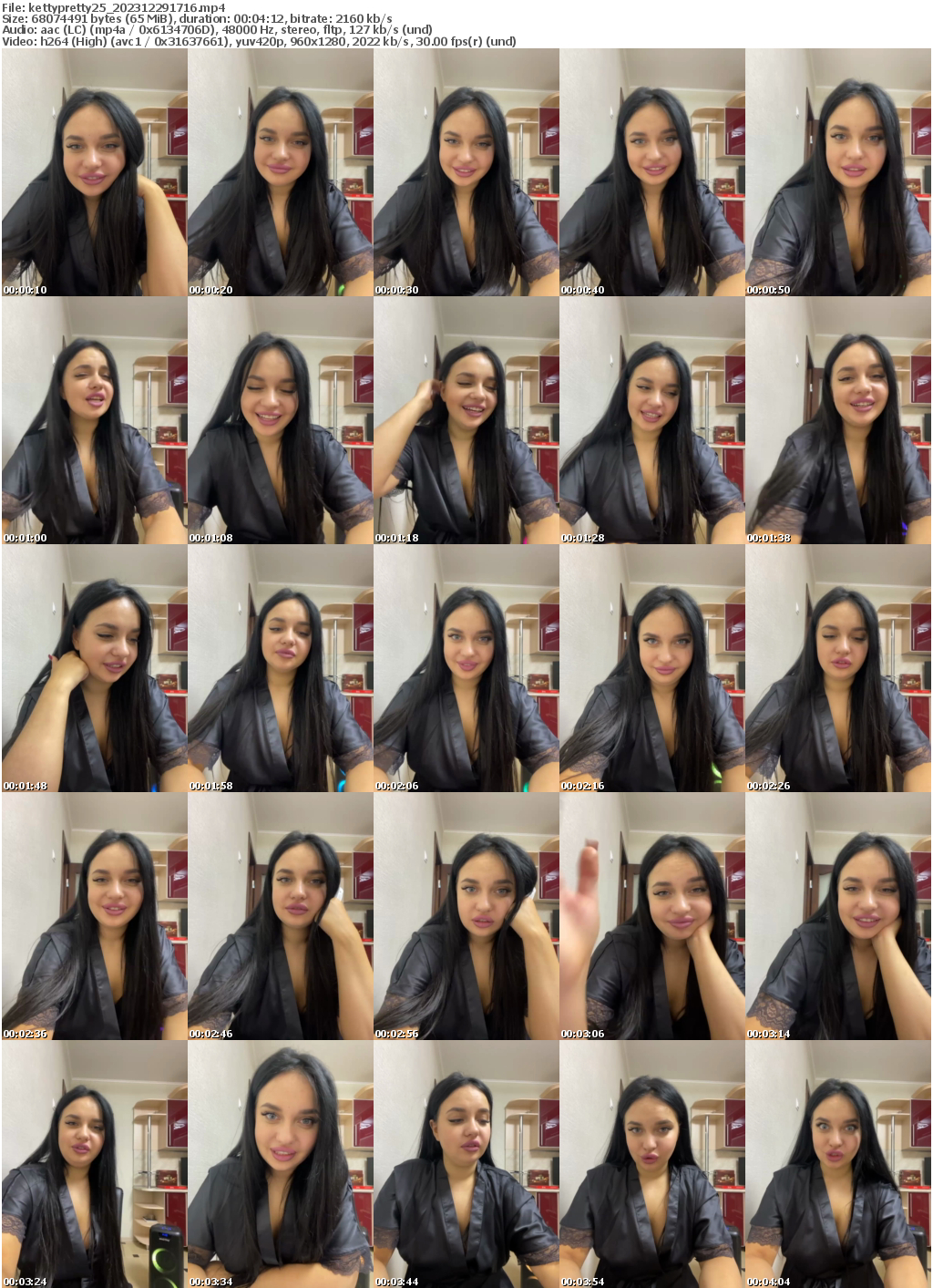 Preview thumb from kettypretty25 on 2023-12-29 @ bongacams