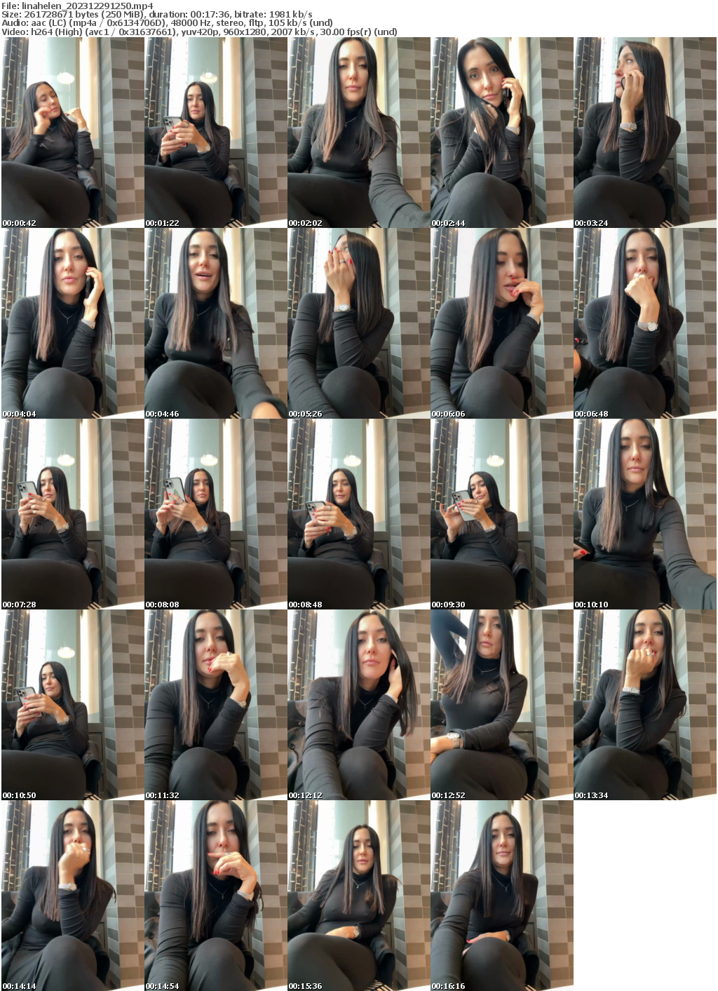 Preview thumb from linahelen on 2023-12-29 @ bongacams