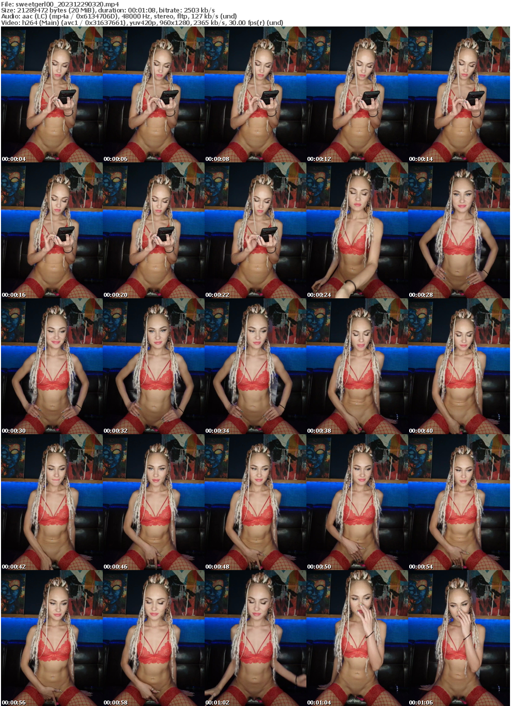 Preview thumb from sweetgerl00 on 2023-12-29 @ bongacams