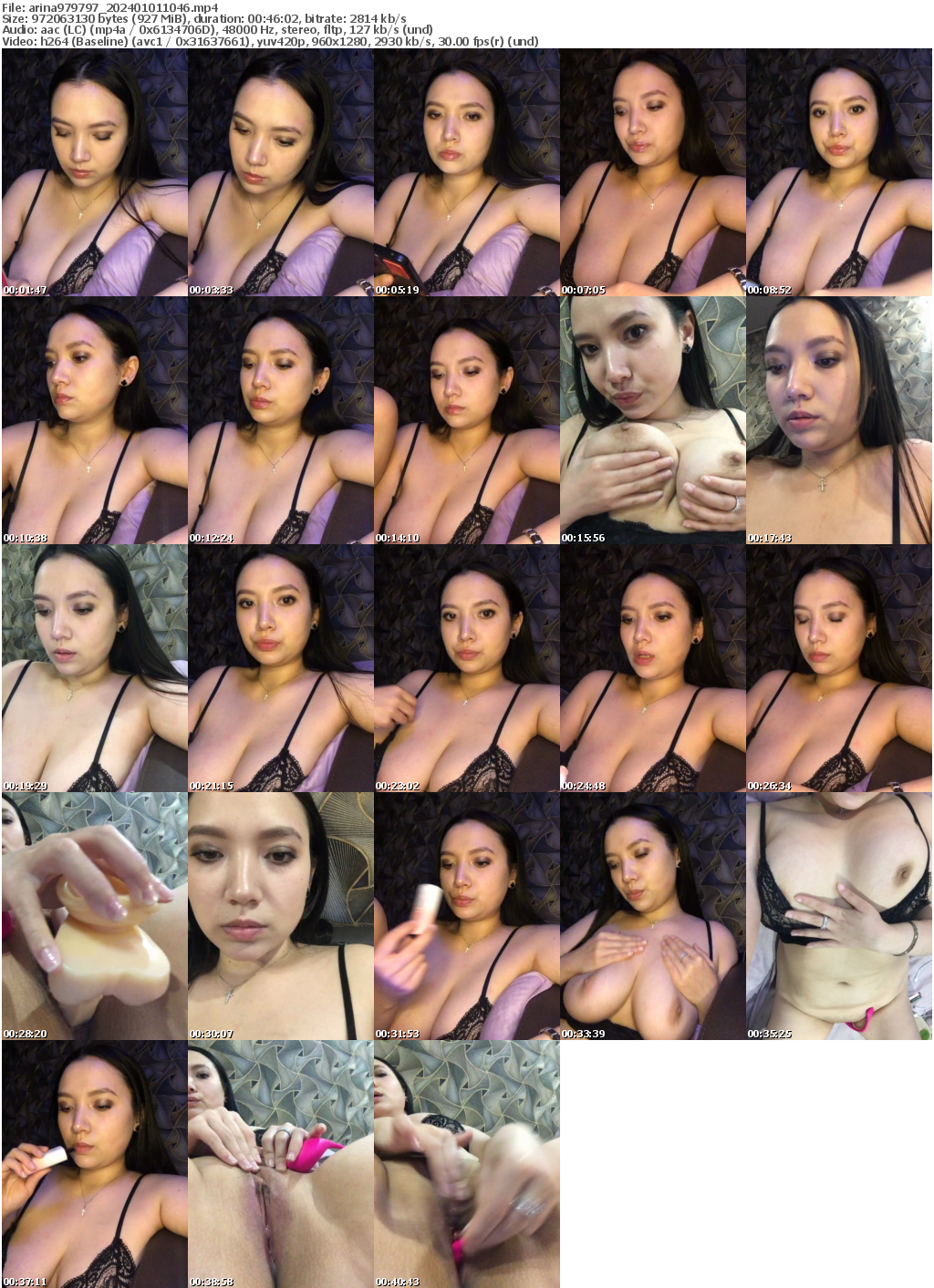 Preview thumb from arina979797 on 2024-01-01 @ bongacams