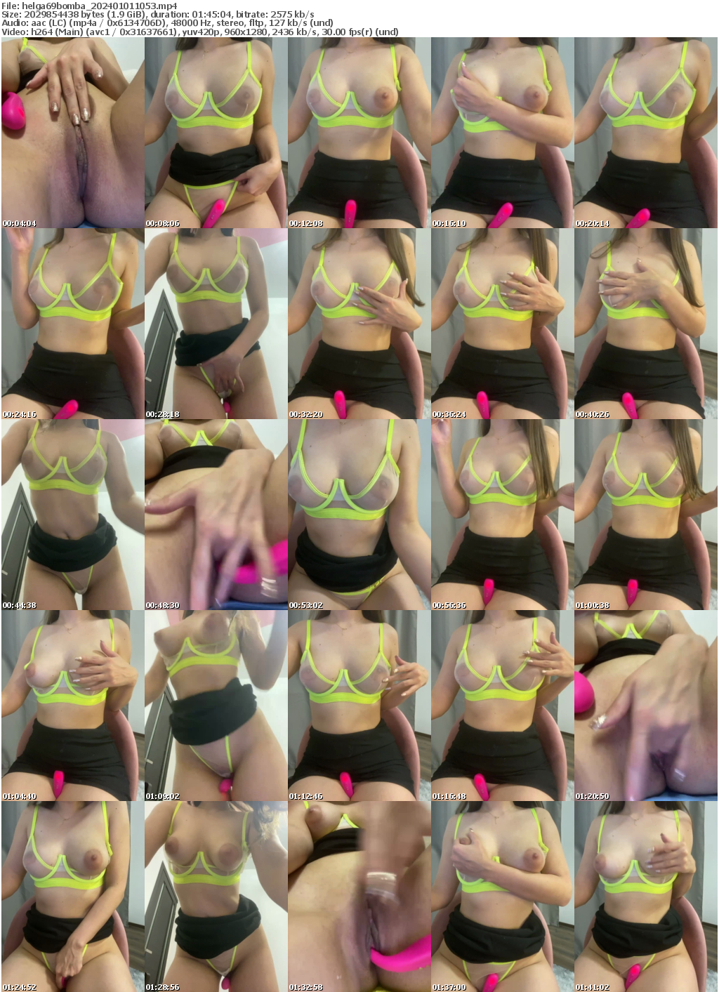 Preview thumb from helga69bomba on 2024-01-01 @ bongacams