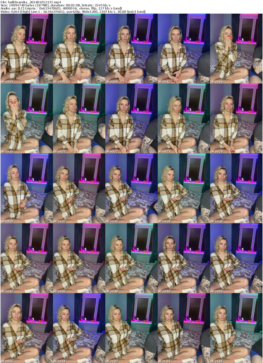 Preview thumb from hulklisandra on 2024-01-01 @ bongacams