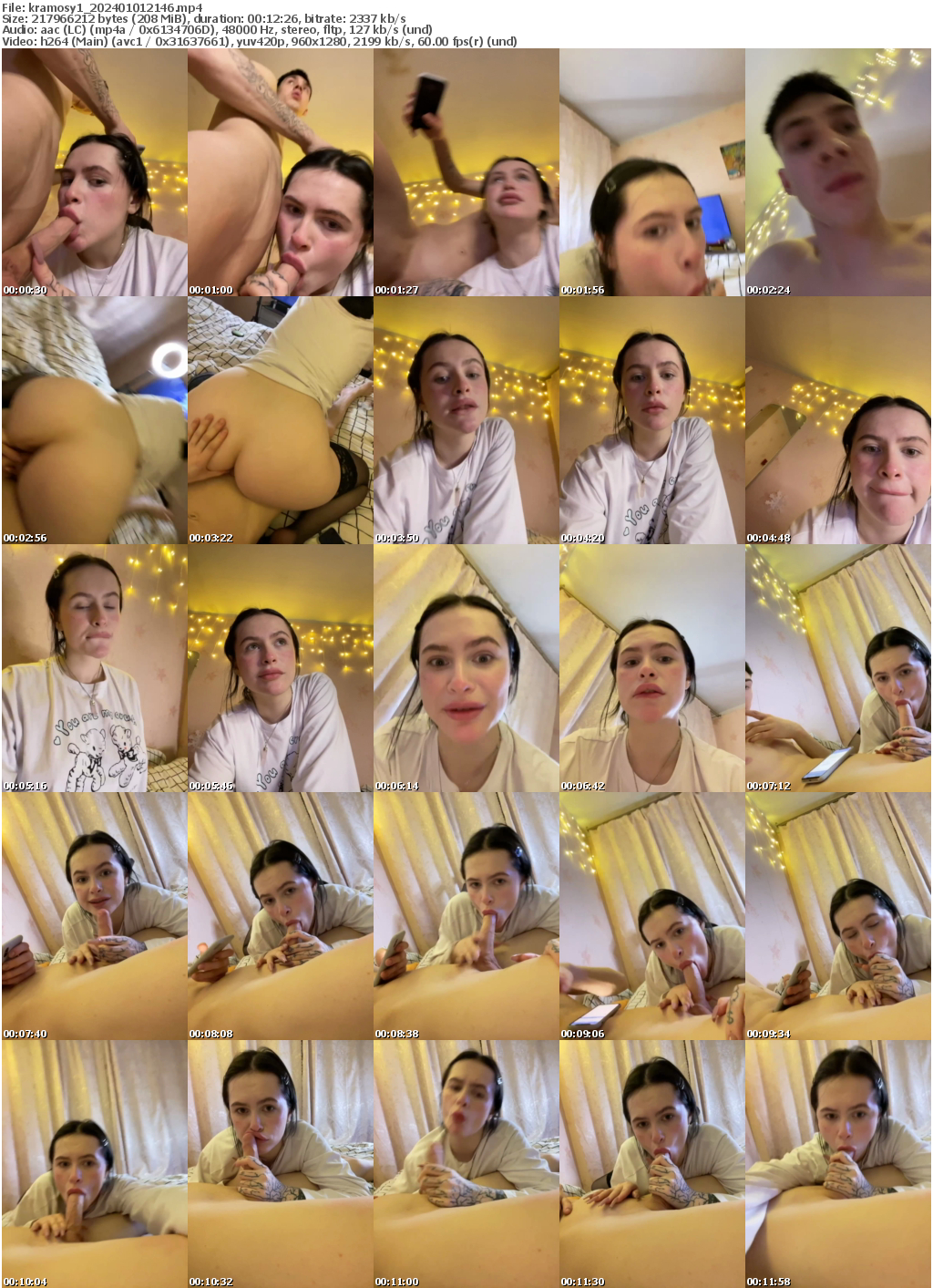 Preview thumb from kramosy1 on 2024-01-01 @ bongacams