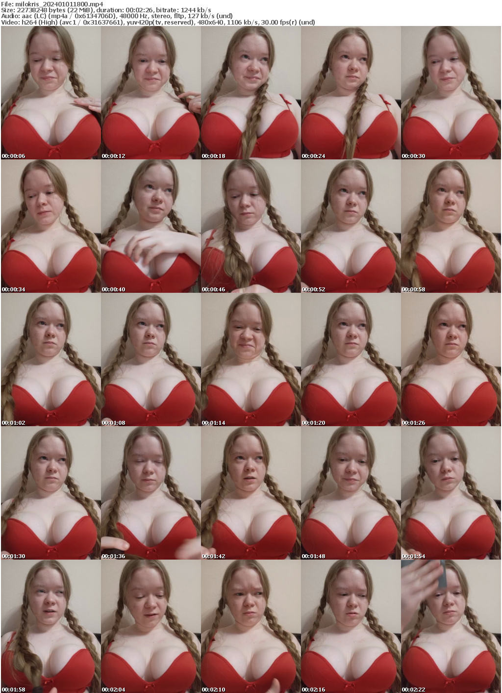 Preview thumb from milokris on 2024-01-01 @ bongacams