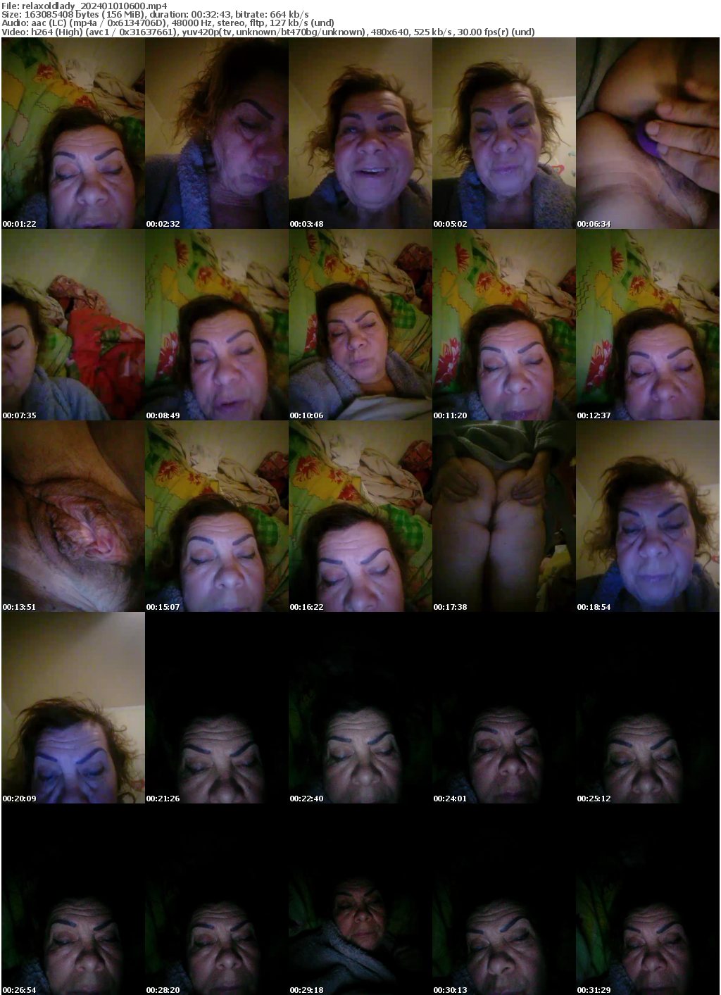 Preview thumb from relaxoldlady on 2024-01-01 @ bongacams