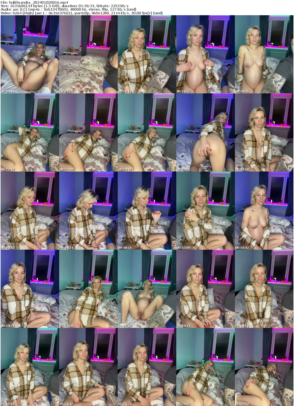 Preview thumb from hulklisandra on 2024-01-02 @ bongacams
