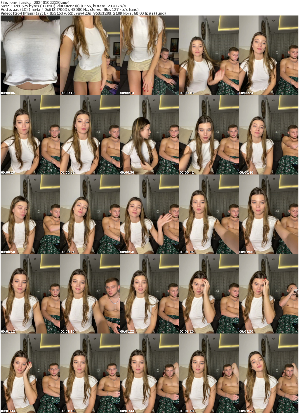 Preview thumb from jony_jessica on 2024-01-02 @ bongacams