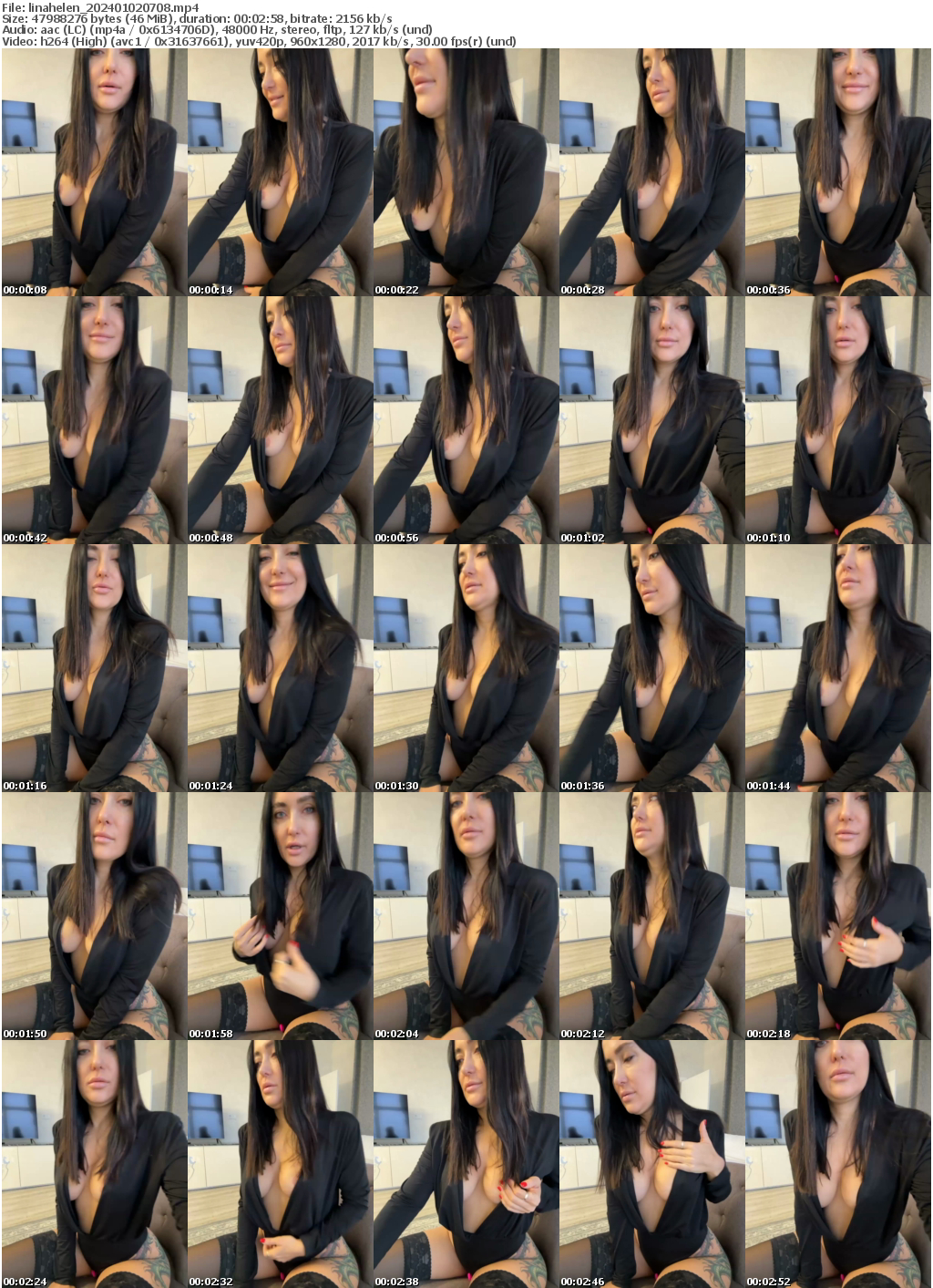 Preview thumb from linahelen on 2024-01-02 @ bongacams