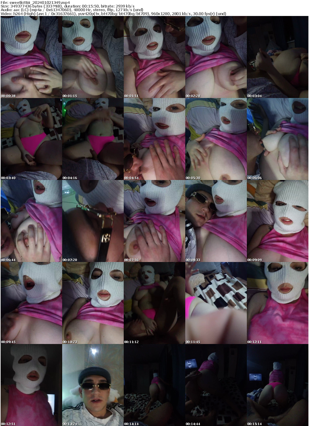 Preview thumb from sweetkittiii on 2024-01-02 @ bongacams