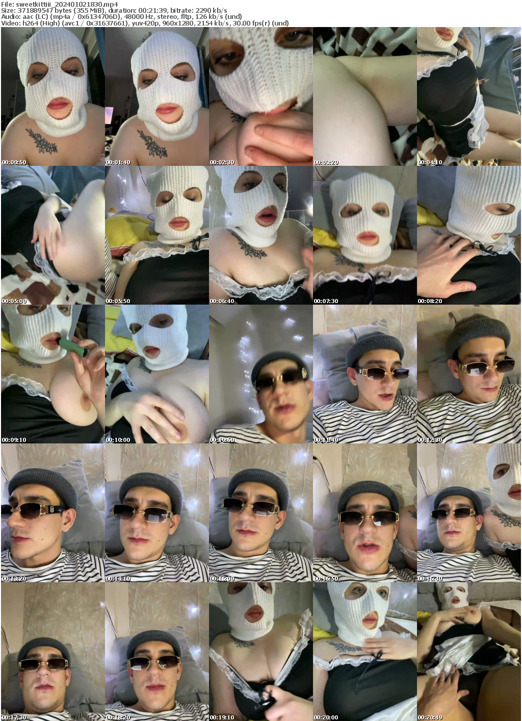 Preview thumb from sweetkittiii on 2024-01-02 @ bongacams