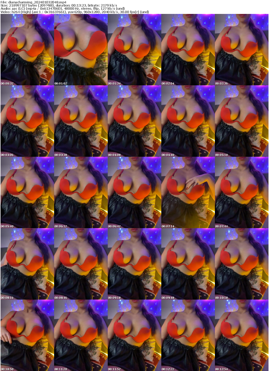 Preview thumb from dianacharming on 2024-01-03 @ bongacams