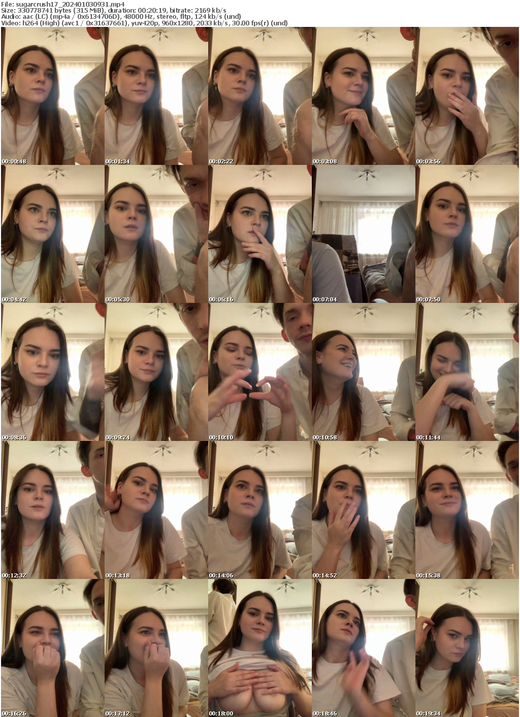 Preview thumb from sugarcrush17 on 2024-01-03 @ bongacams