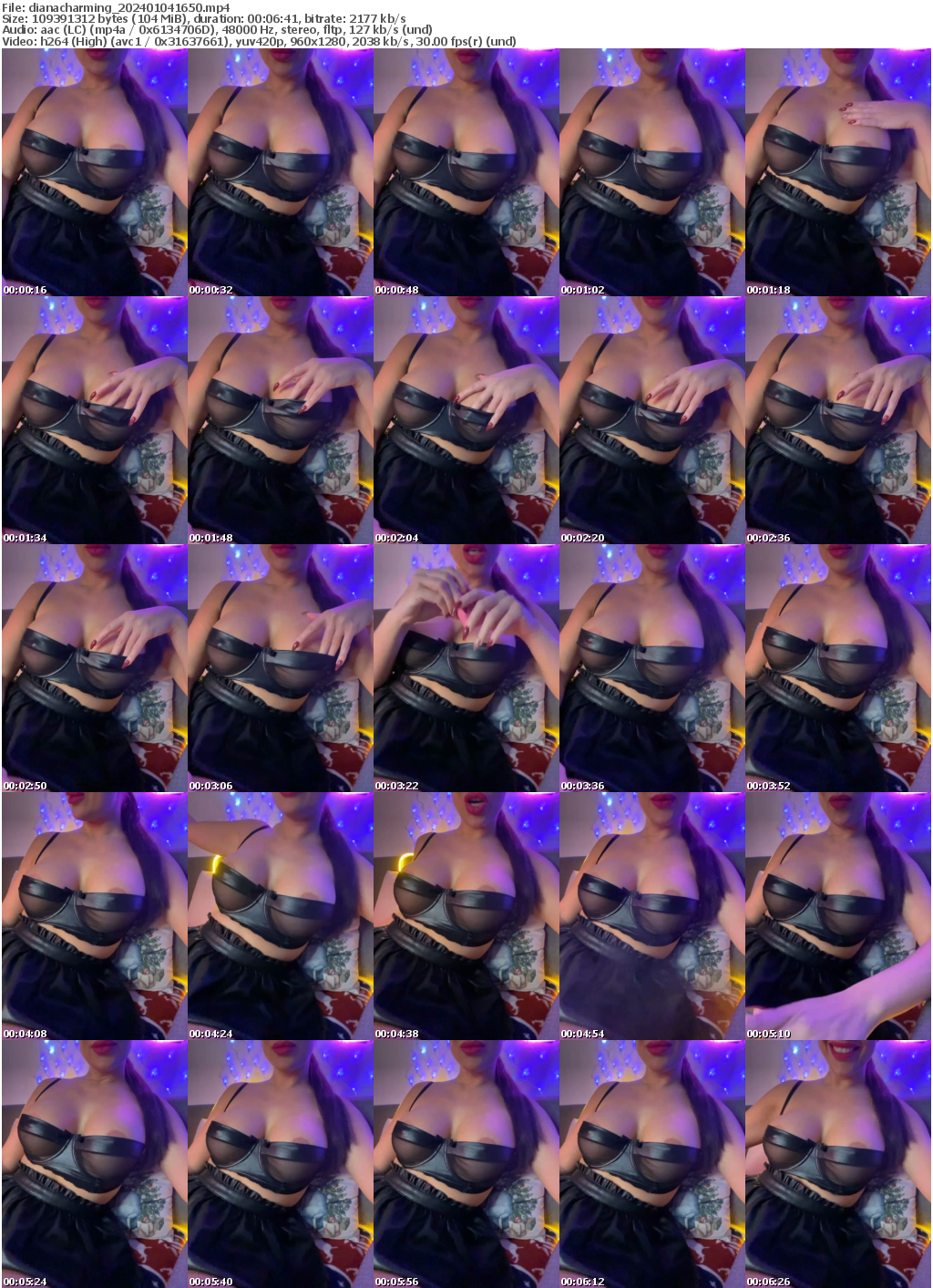 Preview thumb from dianacharming on 2024-01-04 @ bongacams