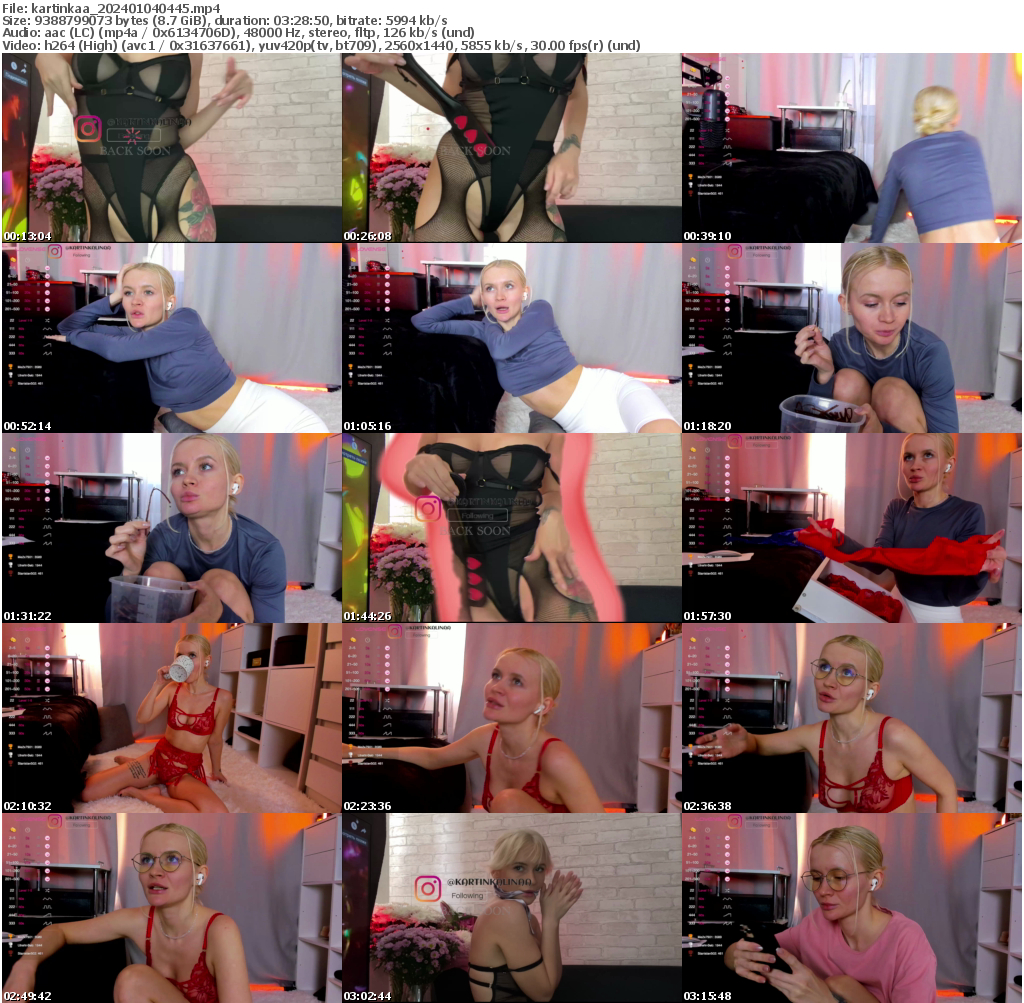 Preview thumb from kartinkaa on 2024-01-04 @ bongacams