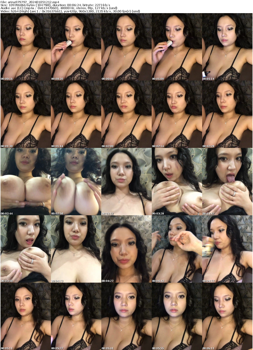 Preview thumb from arina979797 on 2024-01-05 @ bongacams