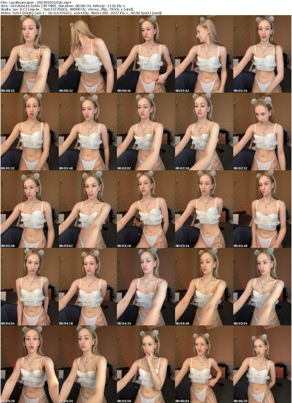 Preview thumb from carolinareaper on 2024-01-05 @ bongacams