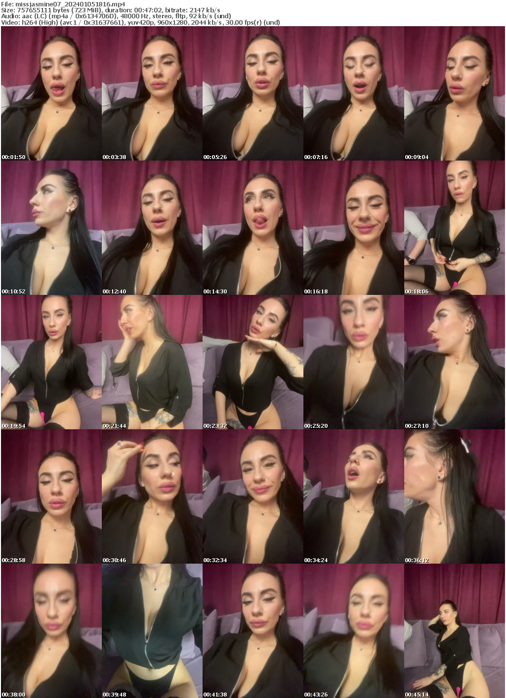 Preview thumb from missjasmine07 on 2024-01-05 @ bongacams