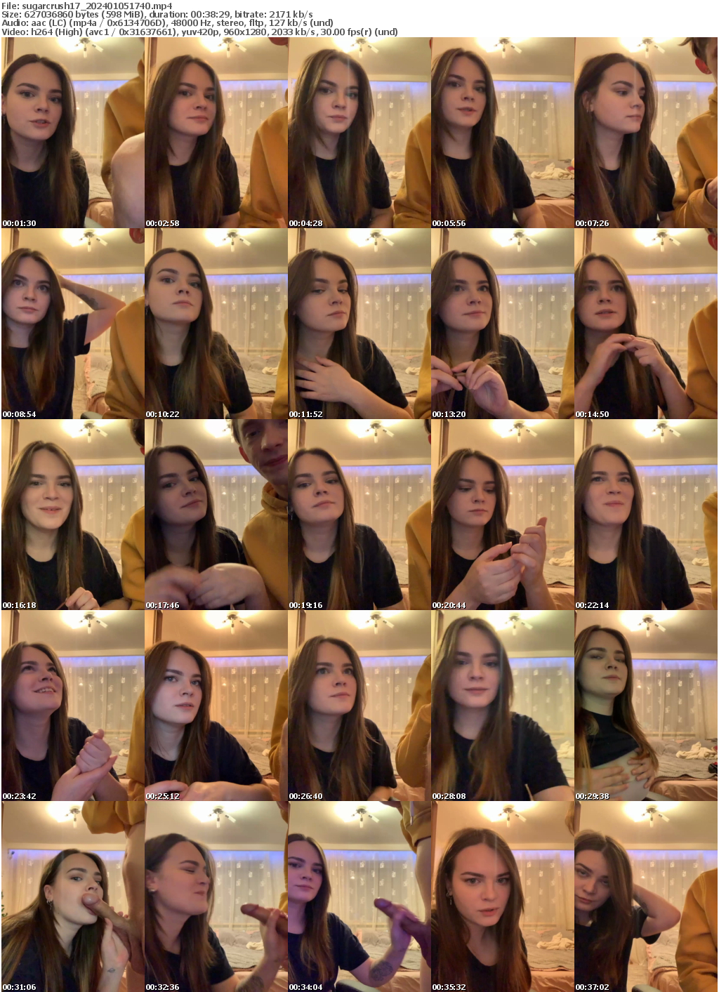 Preview thumb from sugarcrush17 on 2024-01-05 @ bongacams