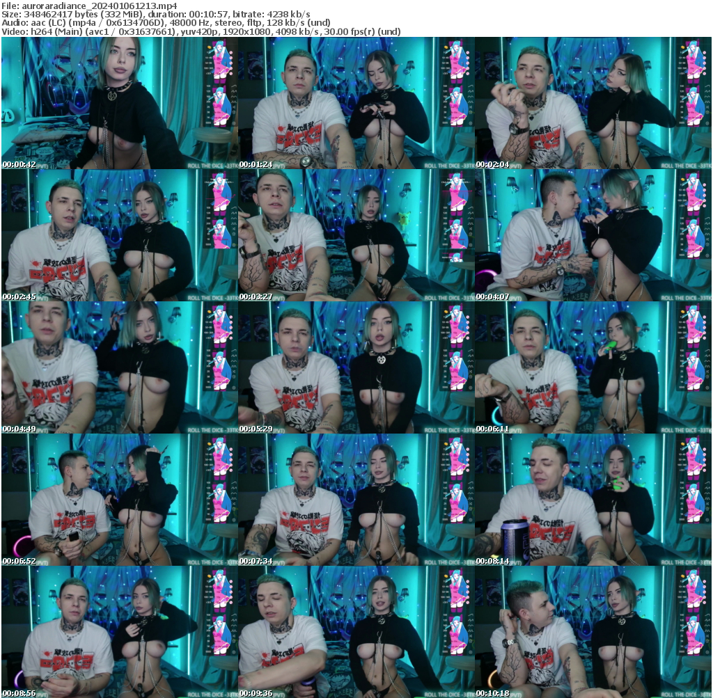 Preview thumb from auroraradiance on 2024-01-06 @ bongacams