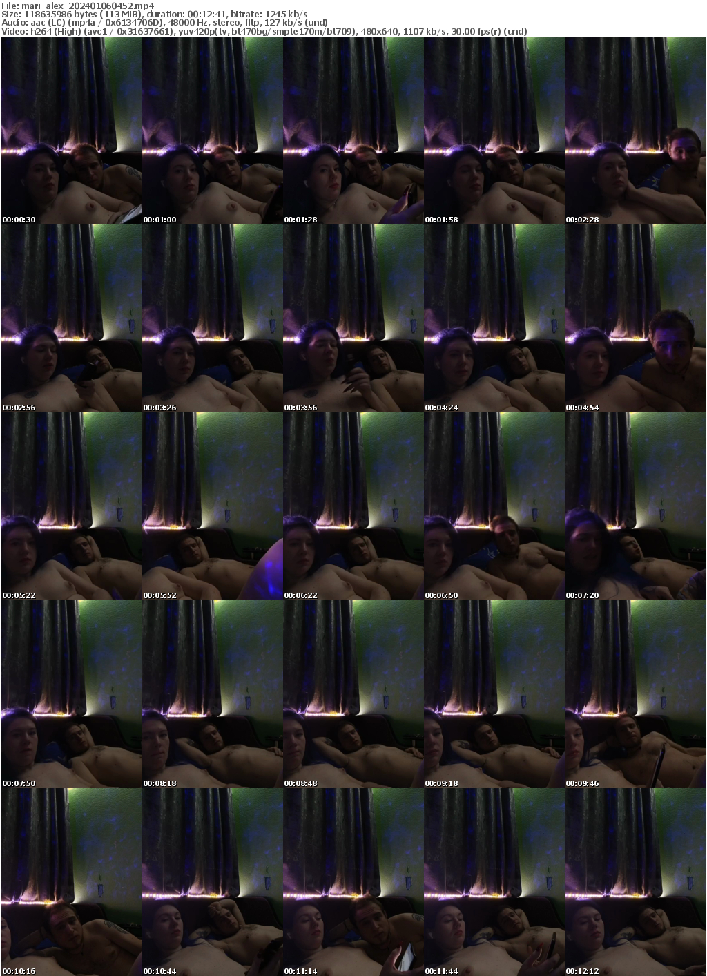 Preview thumb from mari_alex on 2024-01-06 @ bongacams