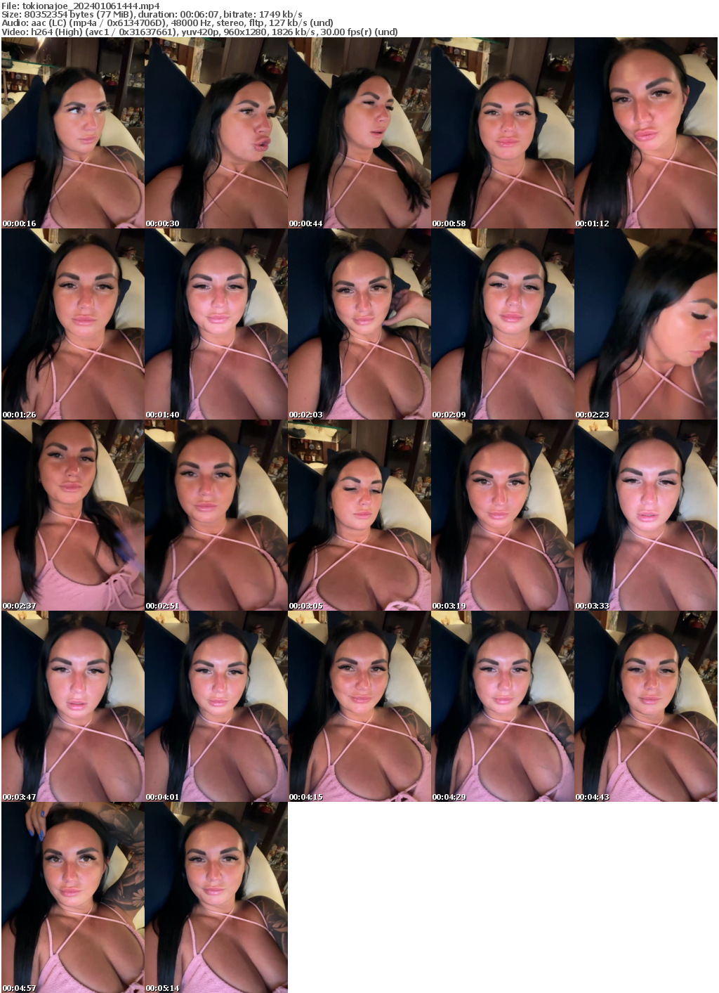 Preview thumb from tokionajoe on 2024-01-06 @ bongacams