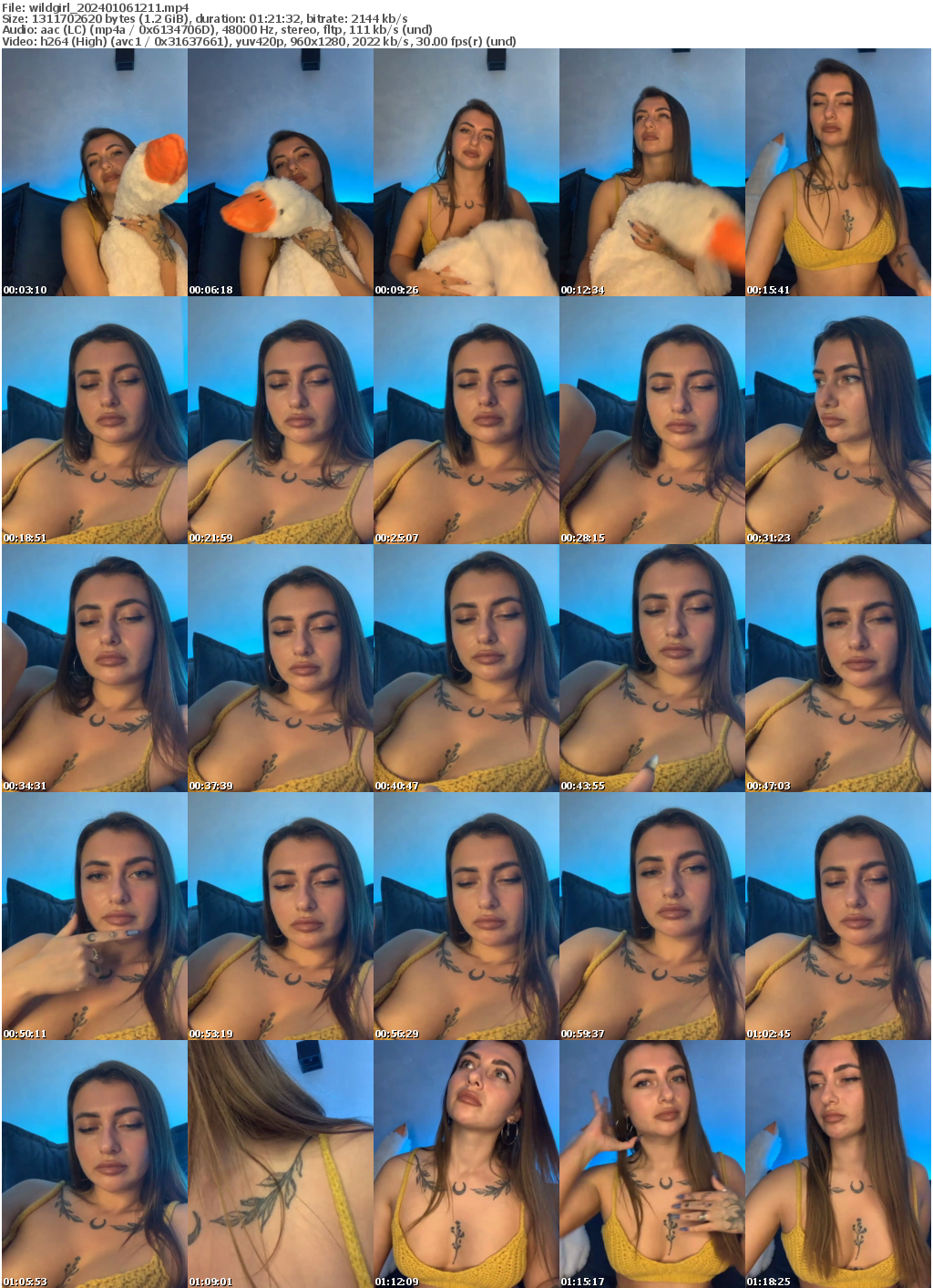 Preview thumb from wildgirl on 2024-01-06 @ bongacams