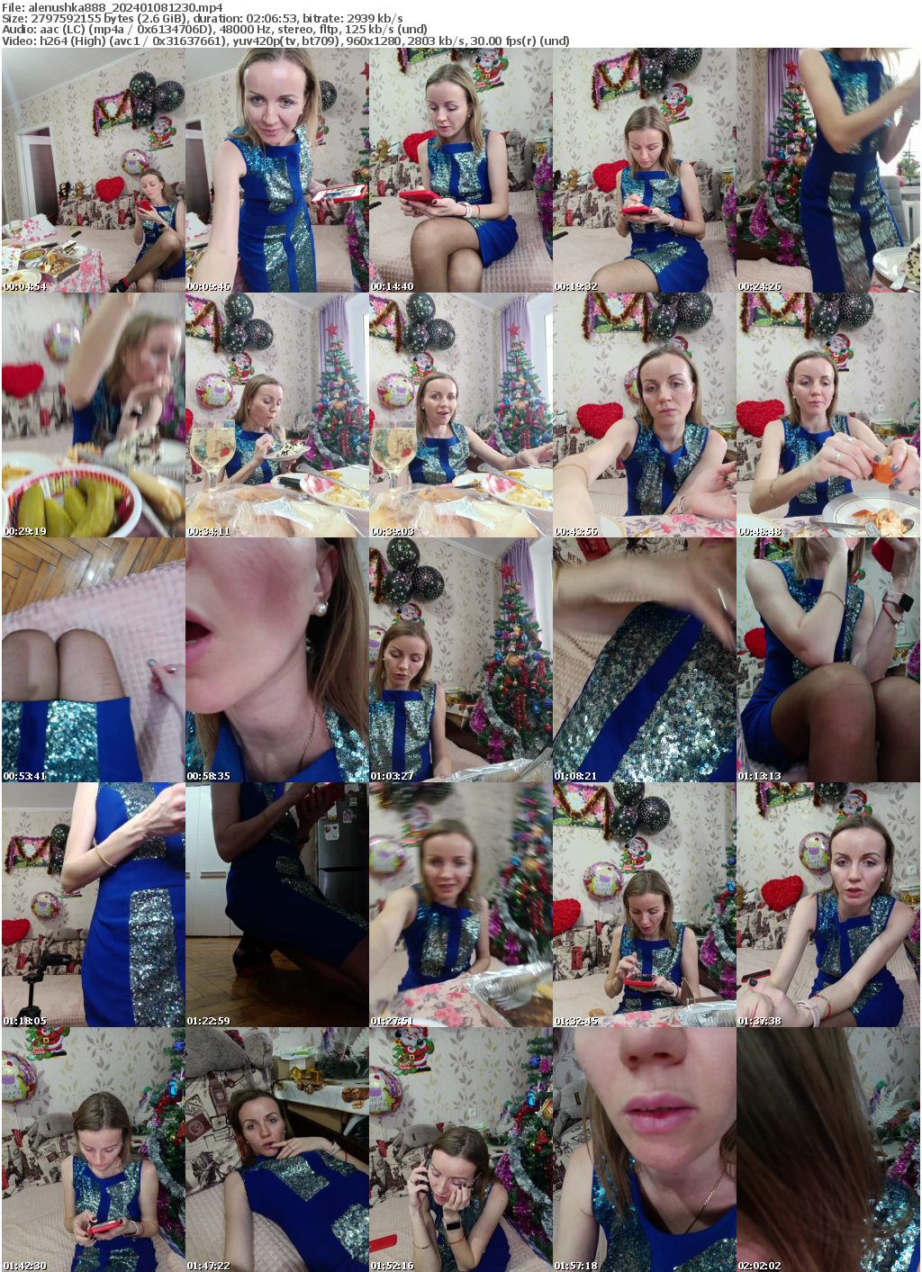 Preview thumb from alenushka888 on 2024-01-08 @ bongacams