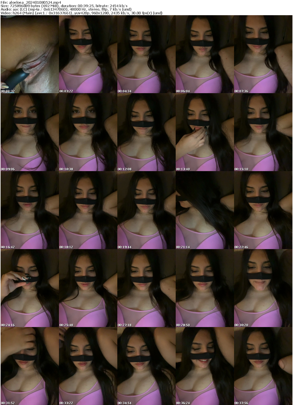 Preview thumb from aloeloea on 2024-01-08 @ bongacams