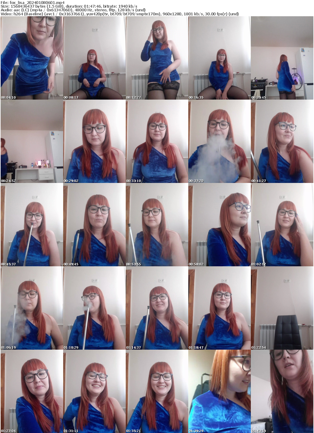 Preview thumb from fox_lisa on 2024-01-08 @ bongacams