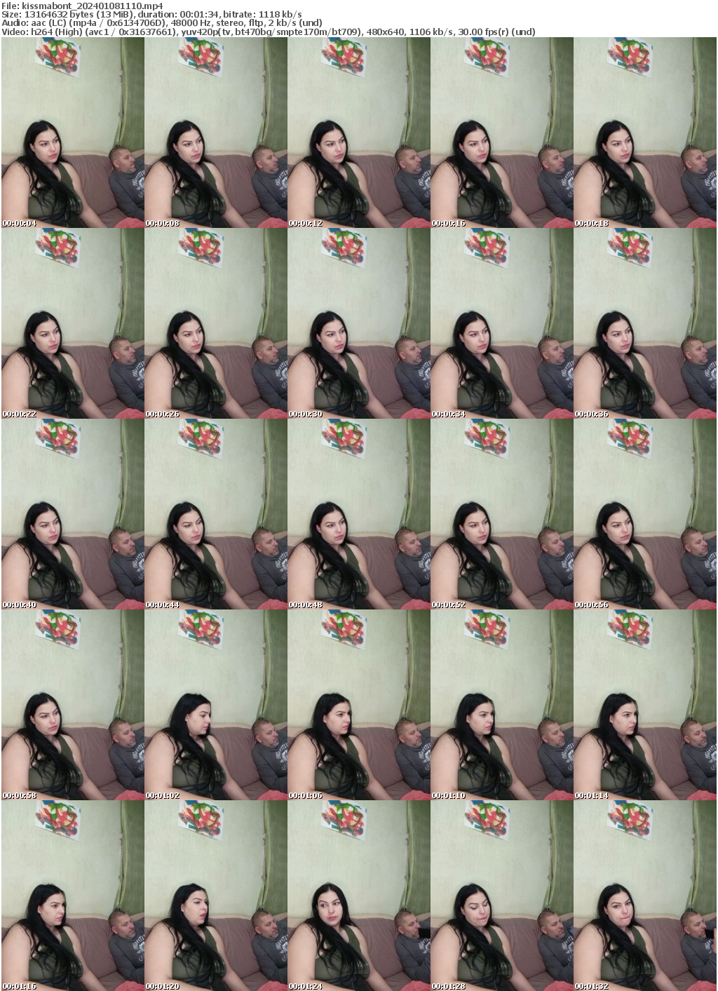 Preview thumb from kissmabont on 2024-01-08 @ bongacams