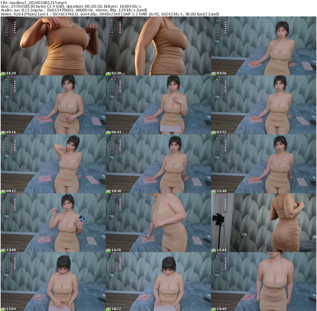 Preview thumb from madina3 on 2024-01-08 @ bongacams