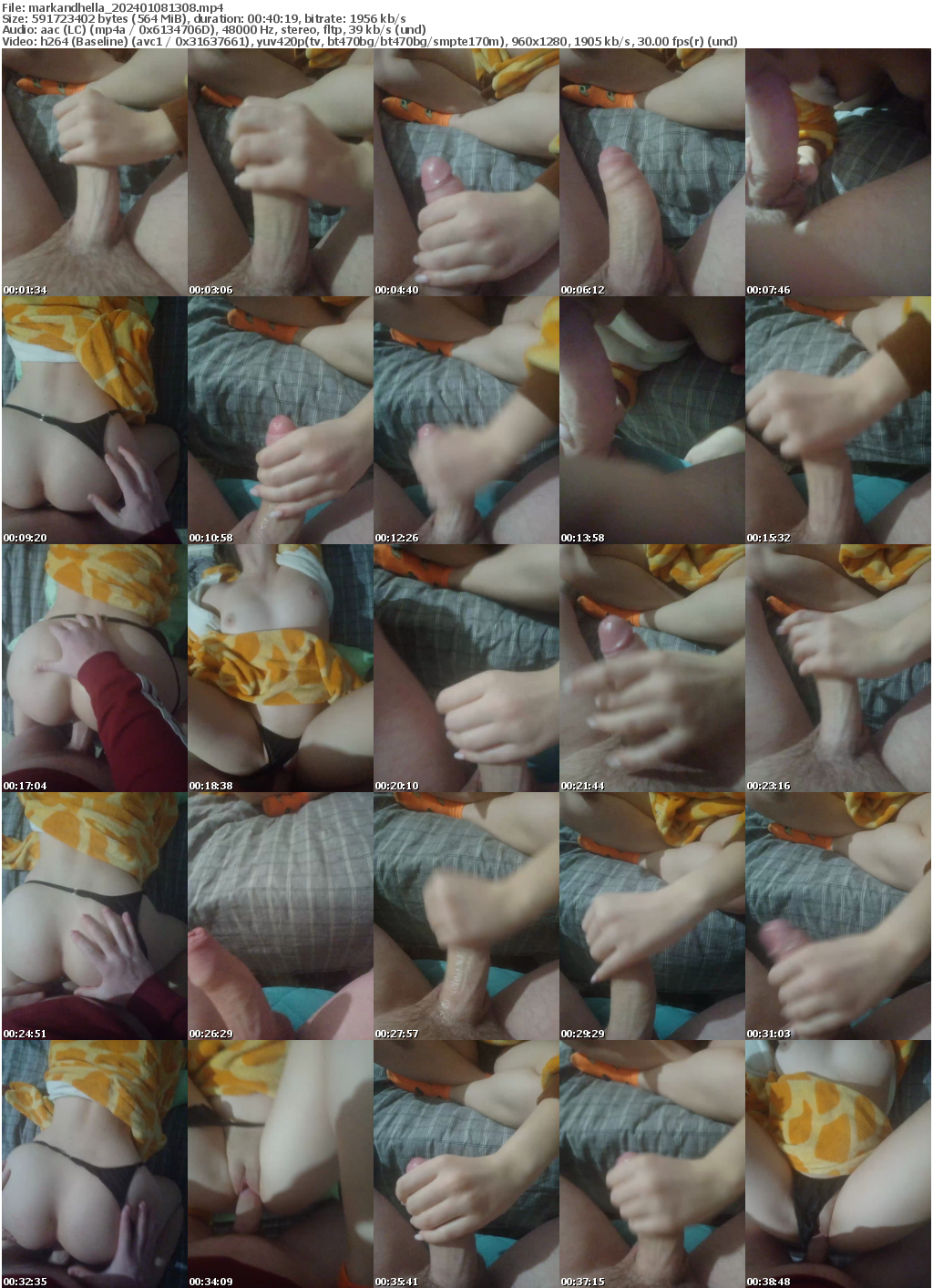 Preview thumb from markandhella on 2024-01-08 @ bongacams