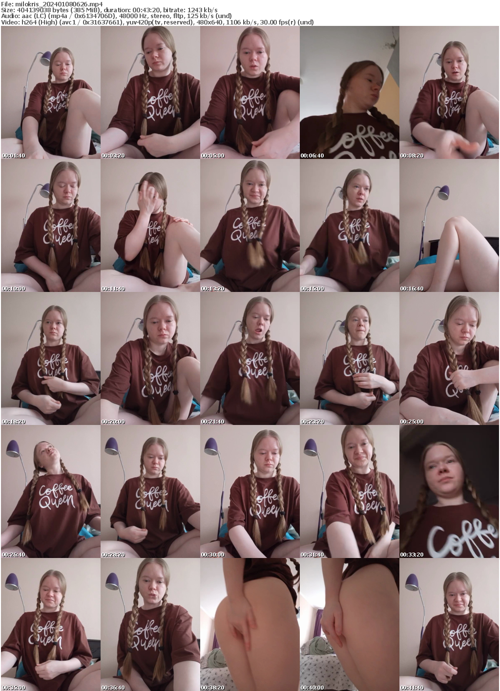 Preview thumb from milokris on 2024-01-08 @ bongacams