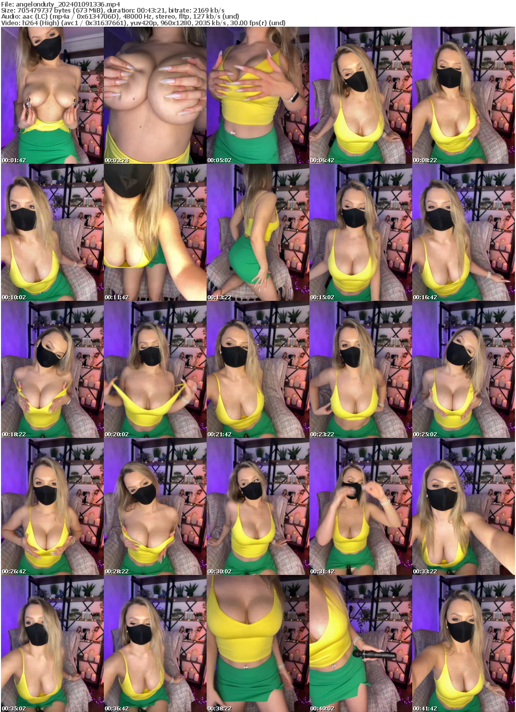 Preview thumb from angelonduty on 2024-01-09 @ bongacams